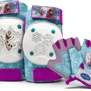 Bell Frozen Bike Safety Set Girls Knee Elbow Pads Gloves-0