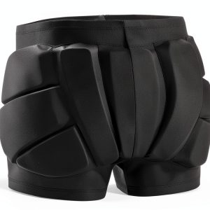RANDDER Kids Padded Shorts Black Medium Soft EVA Lycra Protection-0