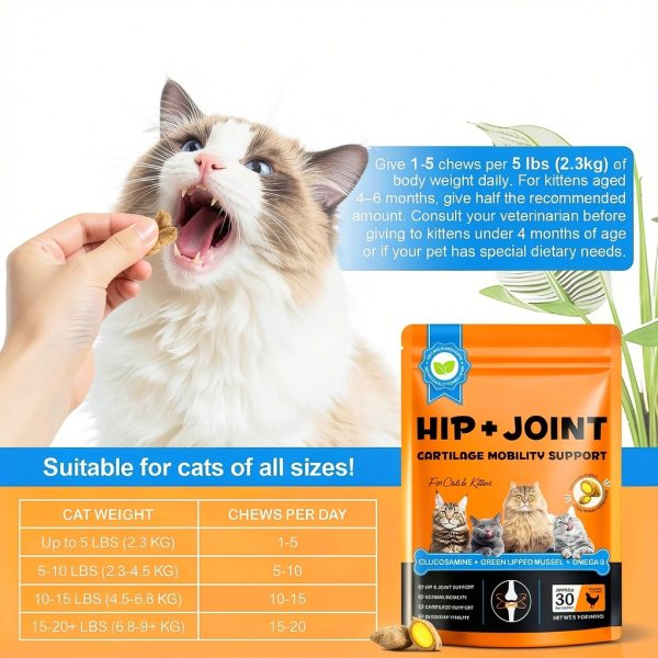 Cat Hip Joint Health Crunchy Creamy Chews Arkture Chicken Flavor-6