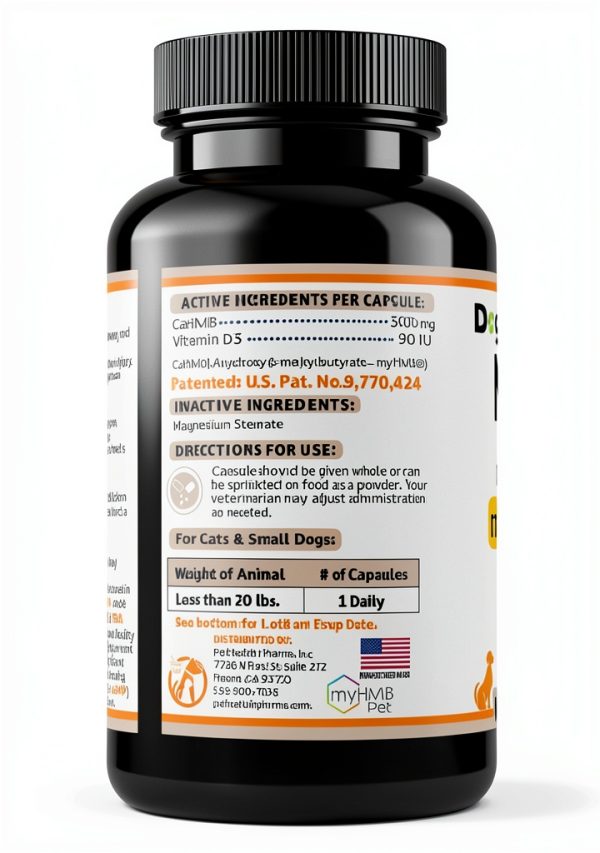 MuscleX Canine Muscle Formula – 300 mg CaHMB Vitamin D3 (90 Caps)-7