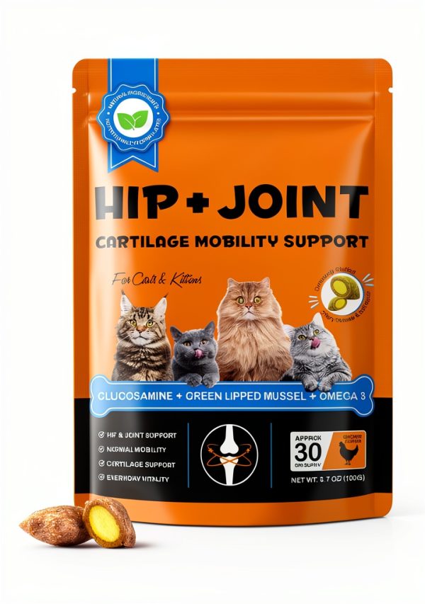 Cat Hip Joint Health Crunchy Creamy Chews Arkture Chicken Flavor-0