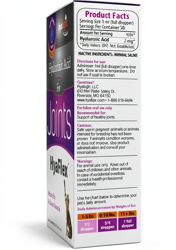 Hyalogic HyaFlex Hyaluronic Acid for Cats Joint, Skin and Coat 30ml-4