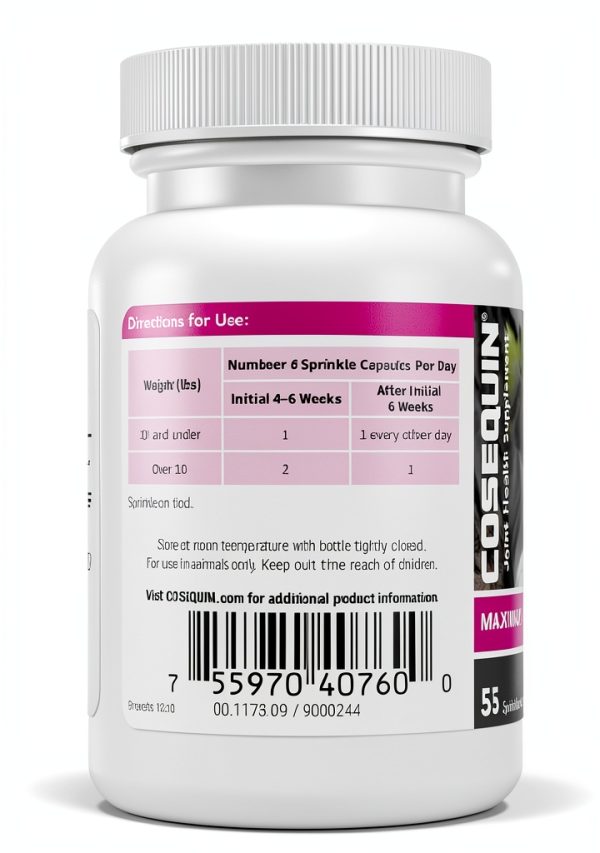 Cosequin Joint Health Supplement for Cats Nutramax 110 Capsules 2 Pack-3