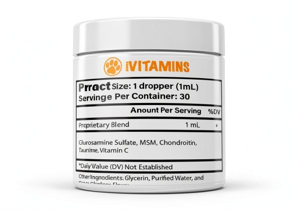 Glucosamine for Cats iVitamins 1 fl oz Chicken Flavor-1